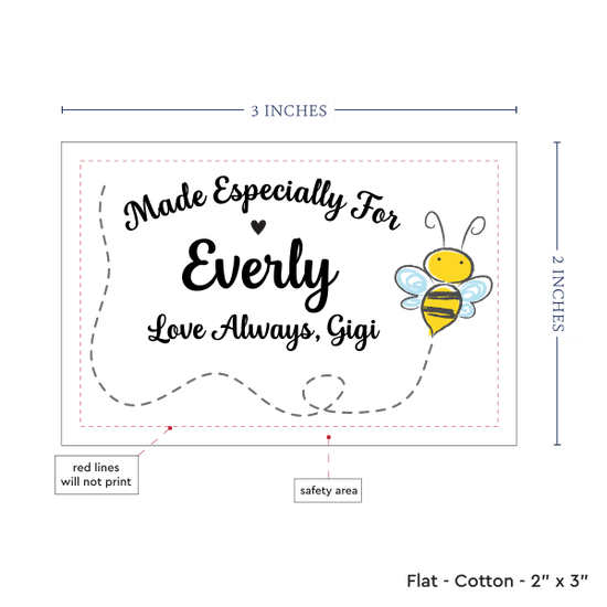 PPLR_HIDDEN_PRODUCT Cute Buzzing Bee (2"x3"-Cotton)