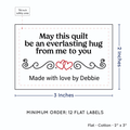 PPLR_HIDDEN_PRODUCT Double Heart Quote (2"x3" Cotton - 12 labels/set)