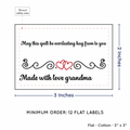 PPLR_HIDDEN_PRODUCT Double Heart Quote (2"x3" Cotton - 12 labels/set)
