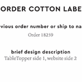 PPLR_HIDDEN_PRODUCT Reorder Previous Label Design - COTTON