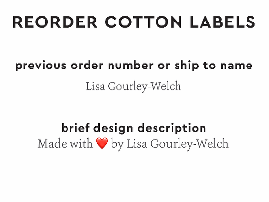 PPLR_HIDDEN_PRODUCT Reorder Previous Label Design - COTTON
