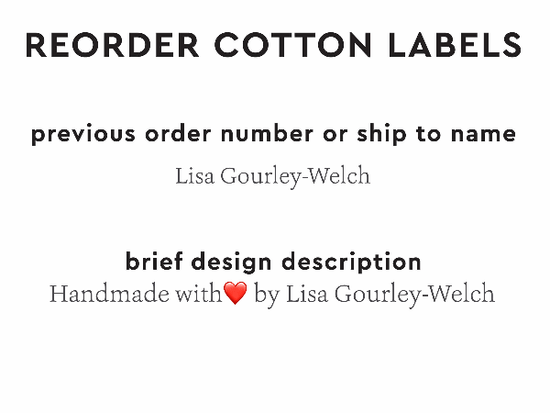 PPLR_HIDDEN_PRODUCT Reorder Previous Label Design - COTTON