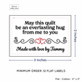PPLR_HIDDEN_PRODUCT Double Heart Quote (2"x3" Cotton - 12 labels/set)
