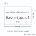 PPLR_HIDDEN_PRODUCT Double Heart Quote (2"x3" Cotton - 12 labels/set)