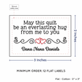 PPLR_HIDDEN_PRODUCT Double Heart Quote (2"x3" Cotton - 12 labels/set)