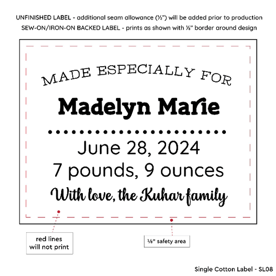 PPLR_HIDDEN_PRODUCT Simple Baby Label