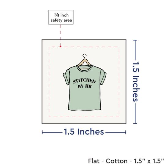 PPLR_HIDDEN_PRODUCT Print your Logo or Image on FLAT Cotton Tags