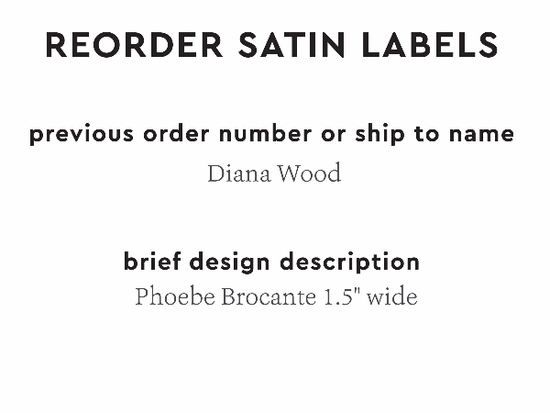 PPLR_HIDDEN_PRODUCT Reorder Previous Label Design - SATIN