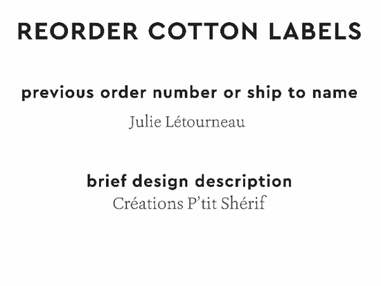 PPLR_HIDDEN_PRODUCT Reorder Previous Label Design - COTTON