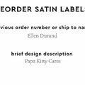 PPLR_HIDDEN_PRODUCT Reorder Previous Label Design - SATIN