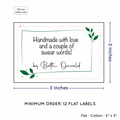 PPLR_HIDDEN_PRODUCT Leaf Quote (2"x3" Cotton - 12 labels/set)