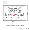 PPLR_HIDDEN_PRODUCT Double Heart Quote (2"x3" Cotton - 12 labels/set)