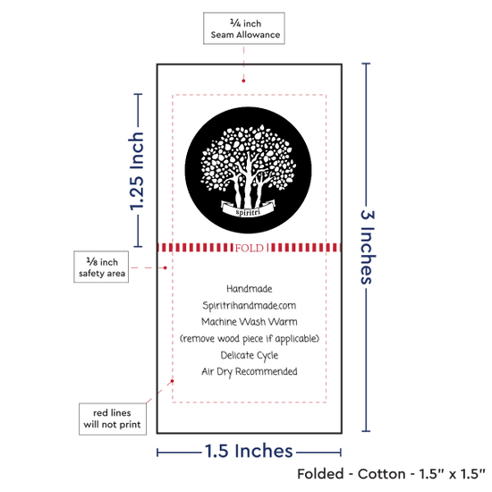 PPLR_HIDDEN_PRODUCT Print Your Logo or Image on FOLDED Cotton Tags