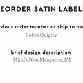 PPLR_HIDDEN_PRODUCT Reorder Previous Label Design - SATIN