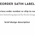 PPLR_HIDDEN_PRODUCT Reorder Previous Label Design - SATIN