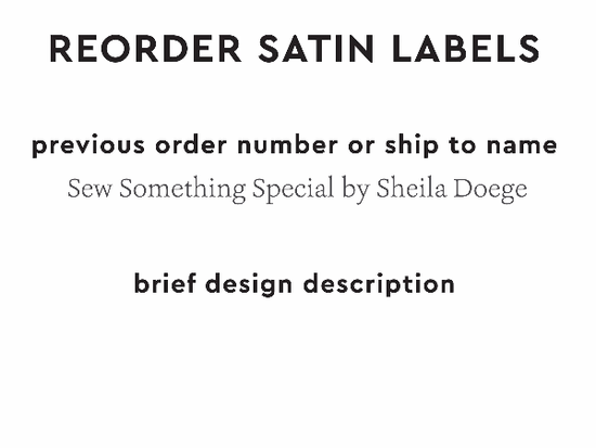 PPLR_HIDDEN_PRODUCT Reorder Previous Label Design - SATIN