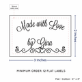 PPLR_HIDDEN_PRODUCT Double Heart Border (2"x3" Cotton - 12 labels/set)
