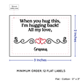 PPLR_HIDDEN_PRODUCT Double Heart Quote (2"x3" Cotton - 12 labels/set)