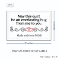 PPLR_HIDDEN_PRODUCT Double Heart Quote (2"x3" Cotton - 12 labels/set)