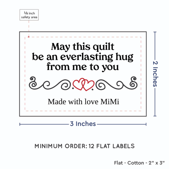 PPLR_HIDDEN_PRODUCT Double Heart Quote (2"x3" Cotton - 12 labels/set)