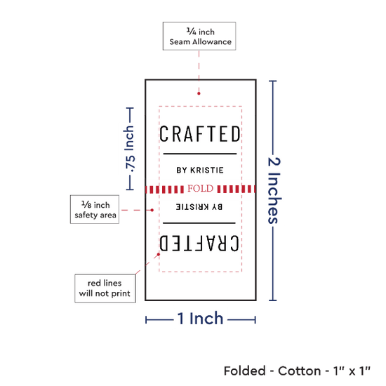 PPLR_HIDDEN_PRODUCT Print Your Logo or Image on FOLDED Cotton Tags