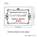 PPLR_HIDDEN_PRODUCT Swirl Accent Border (2"x3" Cotton - 12 labels/set)