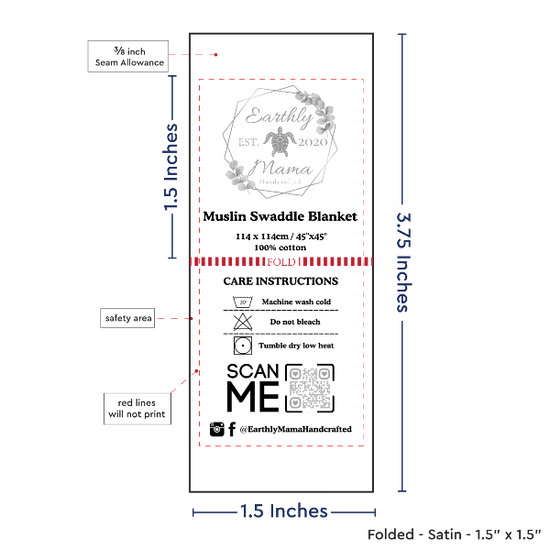 PPLR_HIDDEN_PRODUCT Print your logo/Image on Satin Tags (1.5" wide - Satin)