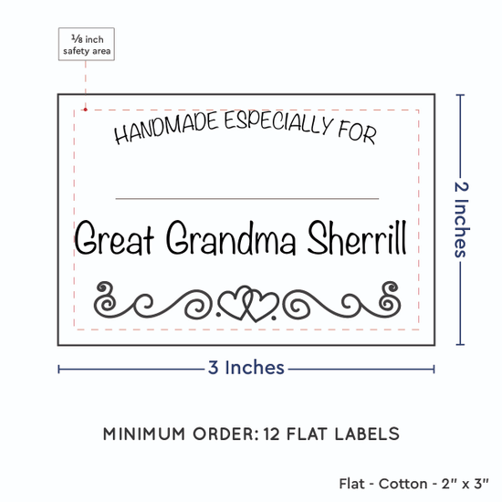 PPLR_HIDDEN_PRODUCT Double heart border with Fill in Blanks (2"x3" Cotton - 12 labels/set)
