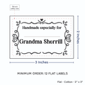PPLR_HIDDEN_PRODUCT Swirl Accent Border with Fill in Blanks (2"x3" Cotton - 12 labels/set)