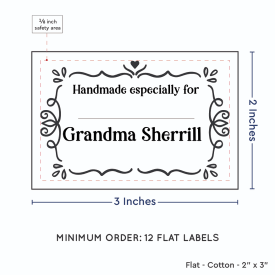 PPLR_HIDDEN_PRODUCT Swirl Accent Border with Fill in Blanks (2"x3" Cotton - 12 labels/set)