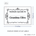 PPLR_HIDDEN_PRODUCT Swirl Accent Border with Fill in Blanks (2"x3" Cotton - 12 labels/set)
