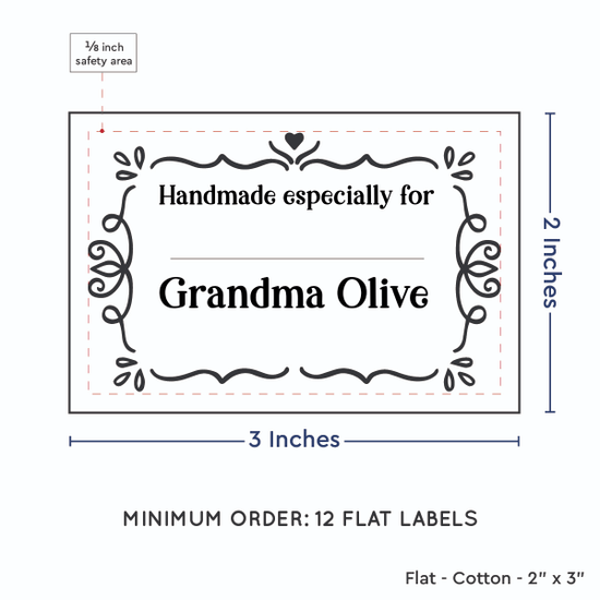 PPLR_HIDDEN_PRODUCT Swirl Accent Border with Fill in Blanks (2"x3" Cotton - 12 labels/set)