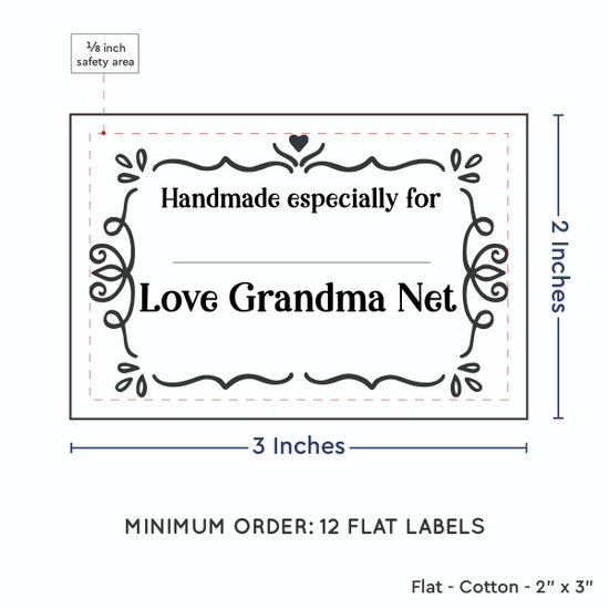 PPLR_HIDDEN_PRODUCT Swirl Accent Border with Fill in Blanks (2"x3" Cotton - 12 labels/set)