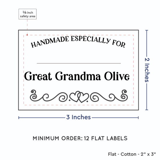 PPLR_HIDDEN_PRODUCT Double heart border with Fill in Blanks (2"x3" Cotton - 12 labels/set)