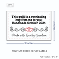 PPLR_HIDDEN_PRODUCT Double Heart Quote (2"x3" Cotton - 12 labels/set)