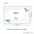 PPLR_HIDDEN_PRODUCT Leaf Quote (2"x3" Cotton - 12 labels/set)