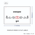 PPLR_HIDDEN_PRODUCT Double Heart Quote (2"x3" Cotton - 12 labels/set)