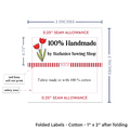 PPLR_HIDDEN_PRODUCT Spring Tulips (2"x1"-Cotton)