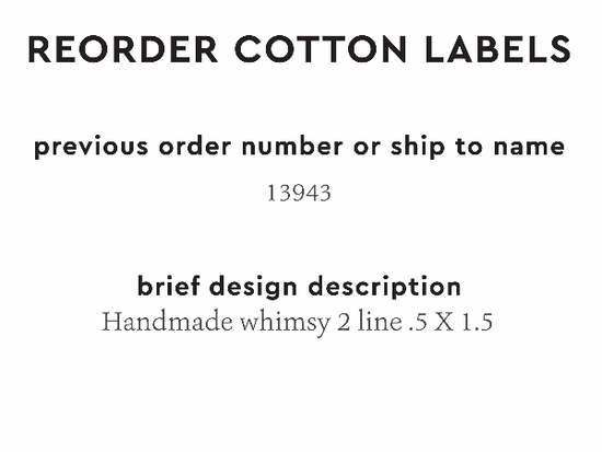 PPLR_HIDDEN_PRODUCT Reorder Previous Label Design - COTTON