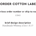 PPLR_HIDDEN_PRODUCT Reorder Previous Label Design - COTTON