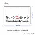 PPLR_HIDDEN_PRODUCT Double Heart Quote (2"x3" Cotton - 12 labels/set)