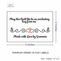 PPLR_HIDDEN_PRODUCT Double Heart Quote (2"x3" Cotton - 12 labels/set)