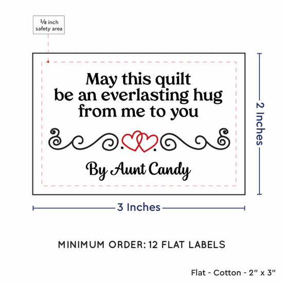 PPLR_HIDDEN_PRODUCT Double Heart Quote (2"x3" Cotton - 12 labels/set)