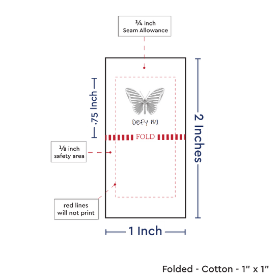 PPLR_HIDDEN_PRODUCT Print Your Logo or Image on FOLDED Cotton Tags