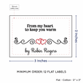 PPLR_HIDDEN_PRODUCT Double Heart Quote (2"x3" Cotton - 12 labels/set)