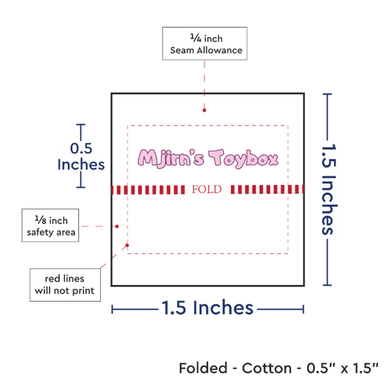 PPLR_HIDDEN_PRODUCT Print Your Logo or Image on FOLDED Cotton Tags