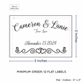 PPLR_HIDDEN_PRODUCT Double Heart Border (2"x3" Cotton - 12 labels/set)