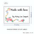 PPLR_HIDDEN_PRODUCT Thread and Flowers with Fill in Blanks (2"x3" Cotton - 12 labels/set)