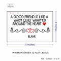 PPLR_HIDDEN_PRODUCT Double Heart Quote (2"x3" Cotton - 12 labels/set)