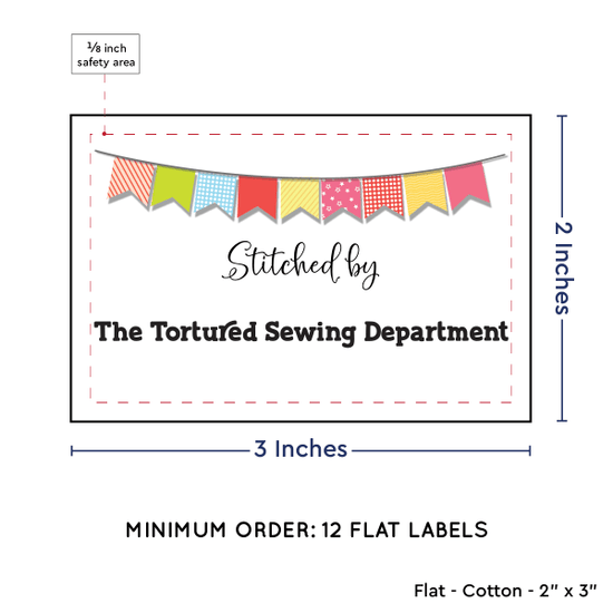PPLR_HIDDEN_PRODUCT Colorful Banner (2"x3" Cotton - 12 labels/set)